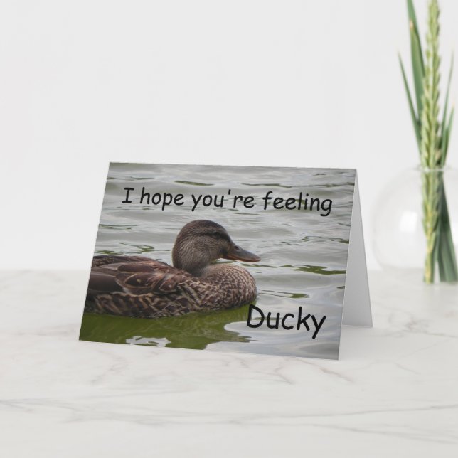 Känning Ducky Kort (Framsida)