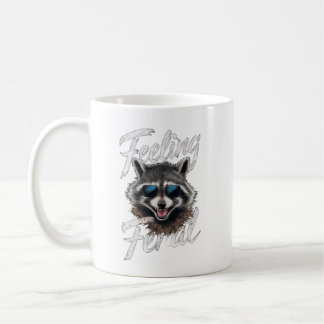 Känning Feral Racoon Kaffemugg