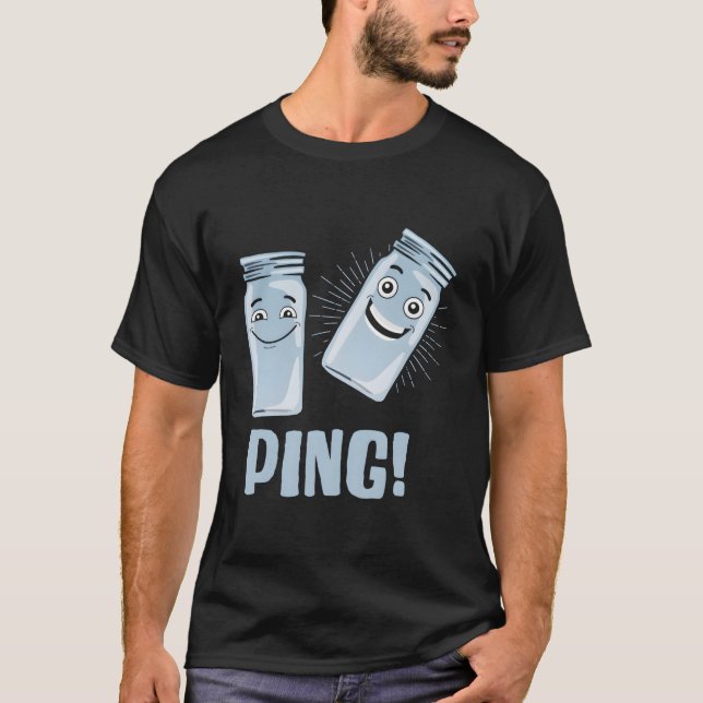 Kanning kan äta middag vid Burk och bevara matskan T Shirt (Framsida)