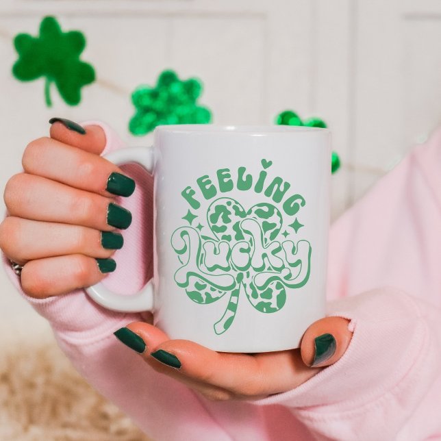 Känning Lucky | St. Patrick's Day Kaffemugg (Skapare uppladdad)