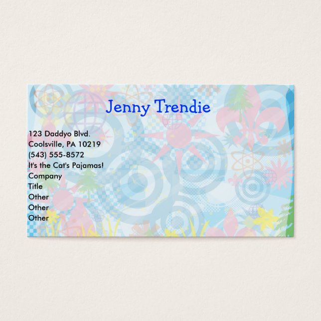 Känning Lycklig Visitkort (Framsidan)