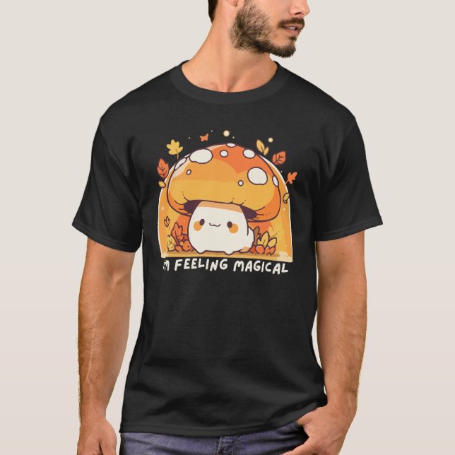 Känning Magic Kawaii Mushroom T Shirt (Framsida)