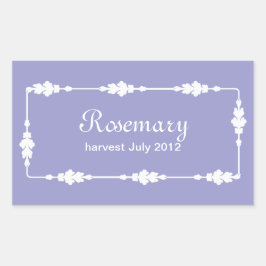 Kanningsetiketter Rektangulärt Klistermärke