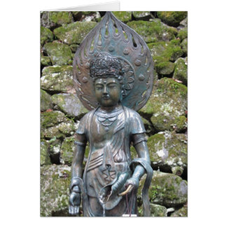 Kannon (Kwan Yin) staty on Mt. Kurama ~ Hälsningskort