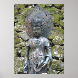 Kannon (Kwan Yin) staty on Mt. Kurama Poster