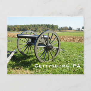Kannon på Gettysburg-fältet Vykort