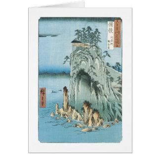 Kannon Temple, HIroshige, 1856-58 Hälsningskort