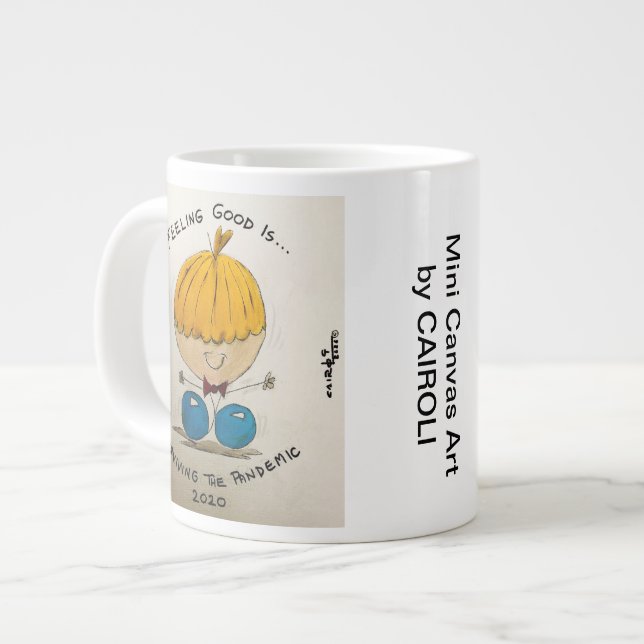 Känns Bra... Överleva pandemin Jumbo Mugg (Framsida vänster)