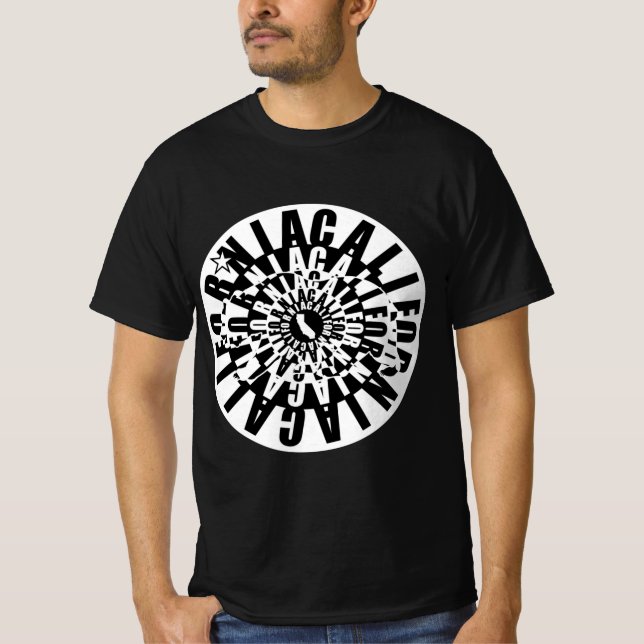 Känns Cali-For-Nia  T Shirt (Framsida)