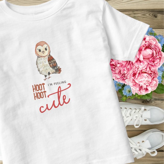 Känns Cute Uggla Kids T Shirt (Skapare uppladdad)