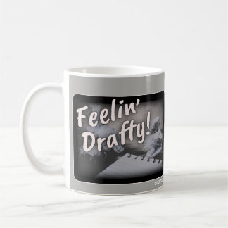 Känns Drafty Cheeky Author Humor Kaffemugg