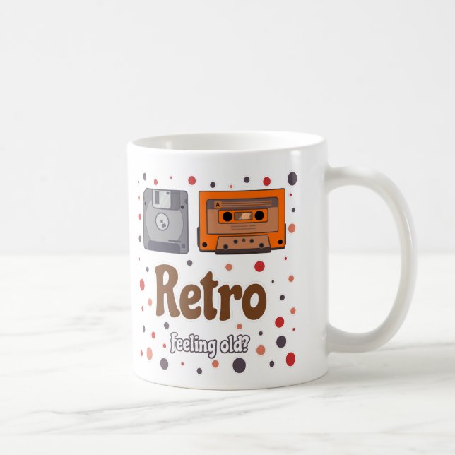 Känns gammal Retro Retro Mugg (Höger)