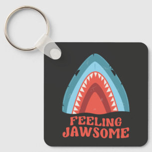 Känns Jawsome Shark Funny Summer Puns Nyckelring
