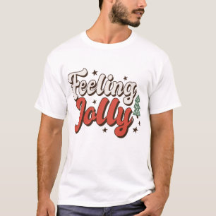 Känns Jolly Retro-julen T Shirt