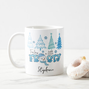 Känns lite frostiskt på Winter Snögubbe personaliz Kaffemugg