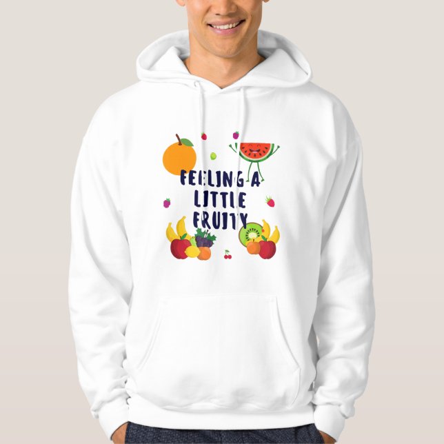 Känns lite Fruktiga kvinnor och barn Hoodie (Framsida)
