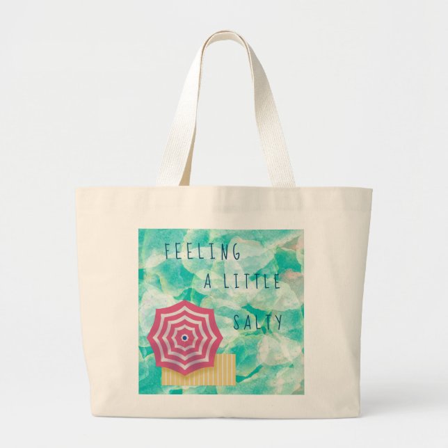 Känns som en liten Salty Large Tote Bag Jumbo Tygkasse (Framsidan)