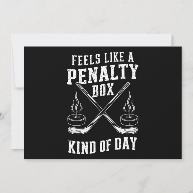Känns som en straffbänk dag för hockey inbjudningar (Framsida)