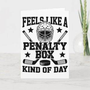 Känns som en straffbänk dag rolig hockey kort