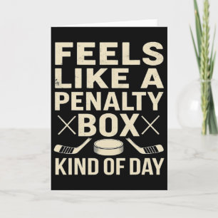 Känns som en straffbänk dag rolig hockey kort