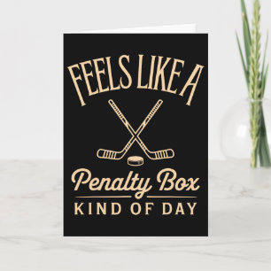 Känns som en straffbänk dag rolig hockey kort