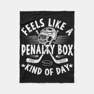Känns som en straffbänk dag rolig ishockey fleecefilt