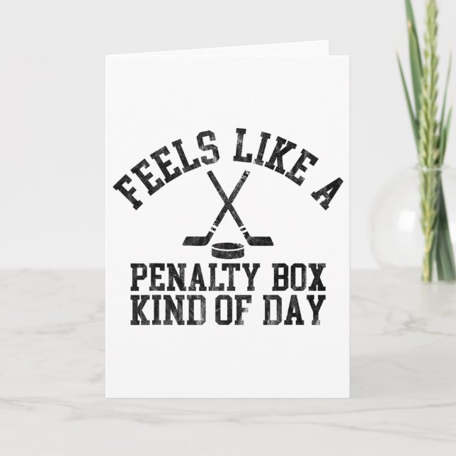 Känns som en straffbänk dag rolig ishockey kort (Framsida)