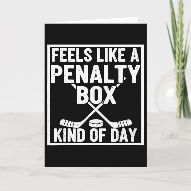 Känns Som En Straffbänk Sortens Dag Hockeyspelare Kort (Framsida)