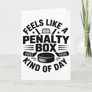 Känns som en straffbänk sortens dag Roligt hockey Kort