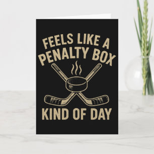 Känns som en straffbänk sortens dag Roligt hockey Kort