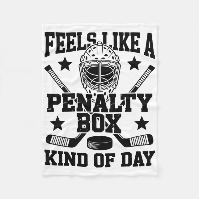 Känns som en straffbänkssort dag Rolig hockey  Fleecefilt (Framsidan)