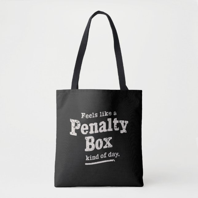 Känns som en straffbox dag hockeyspelare  tygkasse (Framsida)