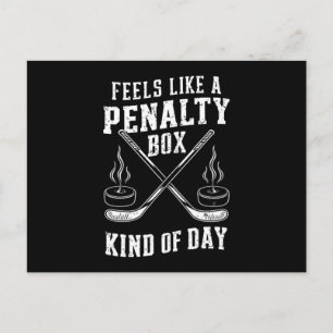 Känns som en straffbox dag ishockey vykort