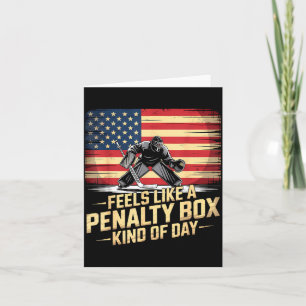 Känns som en straffbox dag rolig hockey kort