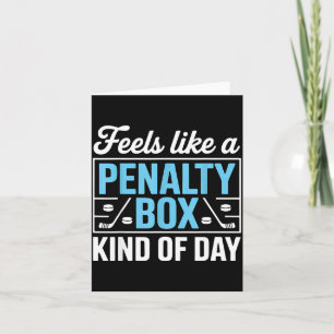Känns som en strafflåda dag rolig hockey kort