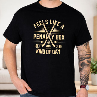 Känns Som En Utvisningsbänk Dag Rolig Hockey T Shirt