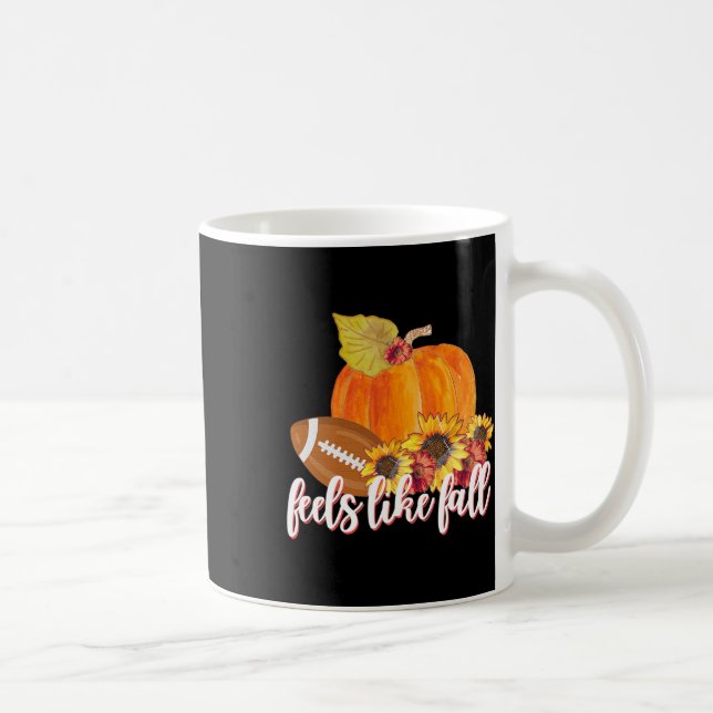 Känns som  Fall-farm Fresh Pumpkin Footll Kaffemugg (Höger)