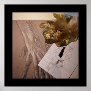 Känns som konstig eller att vänta på att Teckning  Poster