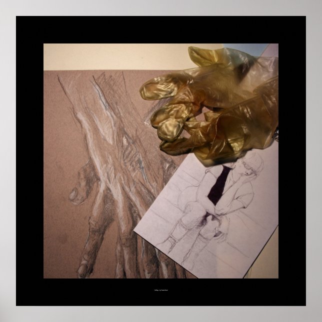 Känns som konstig eller att vänta på att Teckning  Poster (Framsidan)