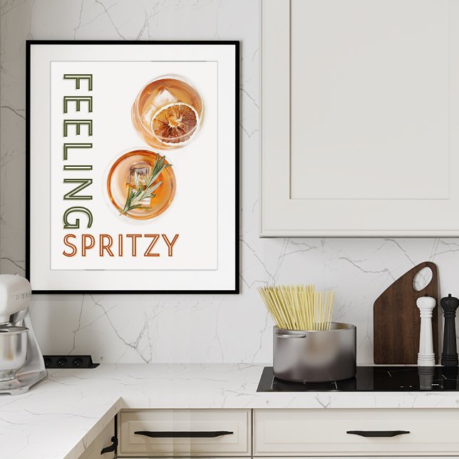 Känns Spritzy Orange Cocktail Poster (Skapare uppladdad)