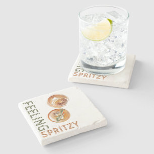 Känns Spritzy Orange Cocktail Stenunderlägg