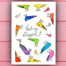 Känns trög? Kom snart. Helg Vykort