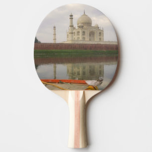 Kano i vatten med Taj Mahal, Agra, Indien Pingisracket