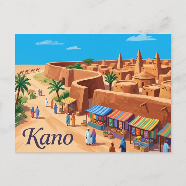 Kano Nigeria Vykort (Framsida)