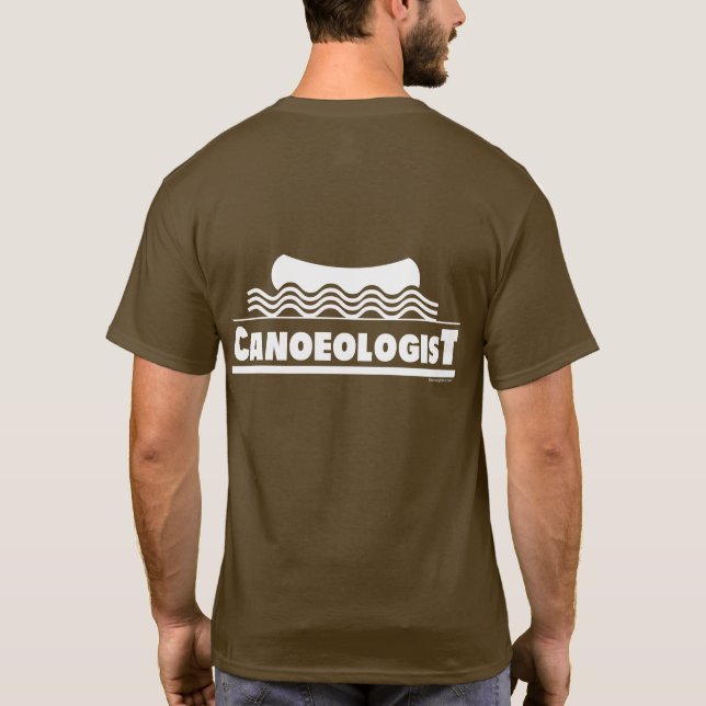 Kanoer Canoer Canoeolog Tee Shirt (Baksida)