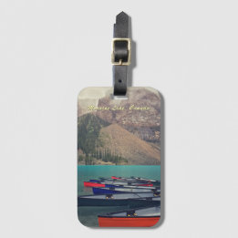 Kanoer vid Moraine Lake Kanada  Bagagebricka