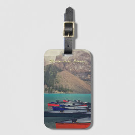 Kanoer vid Moraine Lake Kanada  Bagagebricka