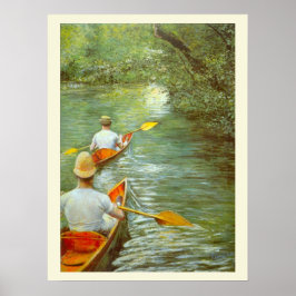 Kanoerna, Perissoires av Gustave Caillebotte Poster