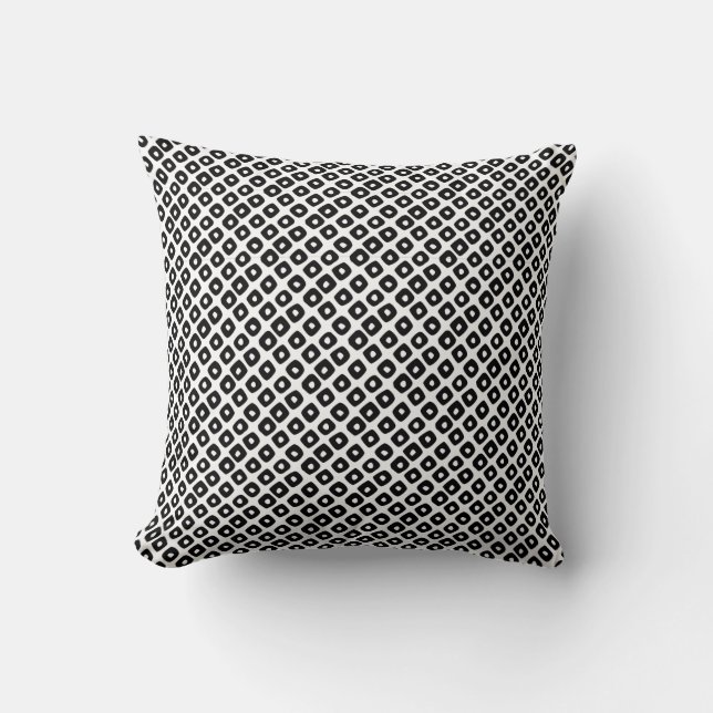 Kanoko [black] - Japanese Traditional Pattern Kudde (Framsida)