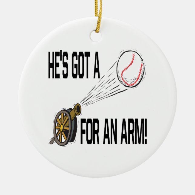 Kanonboll Julgransprydnad Keramik (Framsidan)